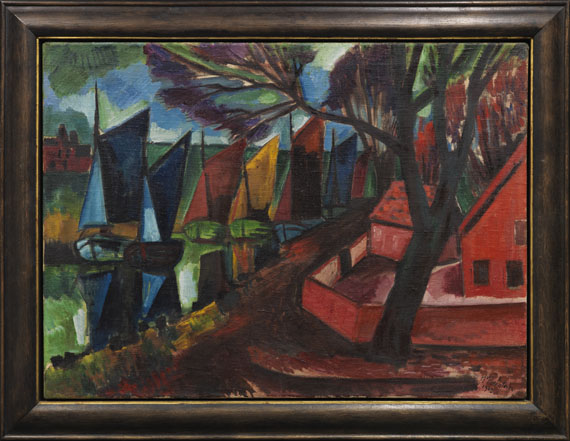 Hermann Max Pechstein - Fischerkutter - Image du cadre