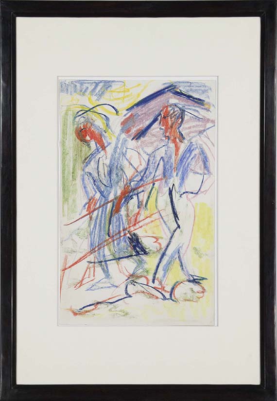 Ernst Ludwig Kirchner - Heuernte - Image du cadre