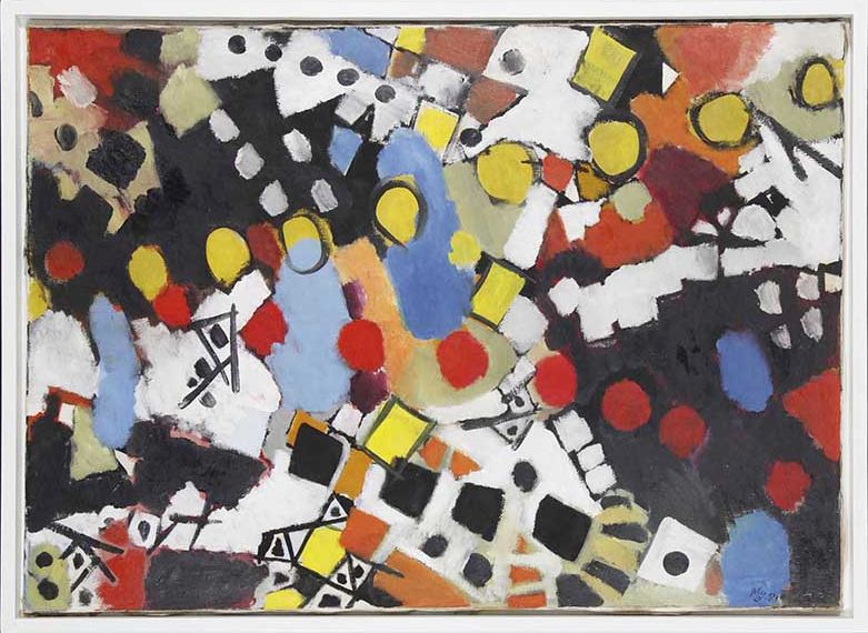 Ernst Wilhelm Nay - Chromatische Ketten - Image du cadre