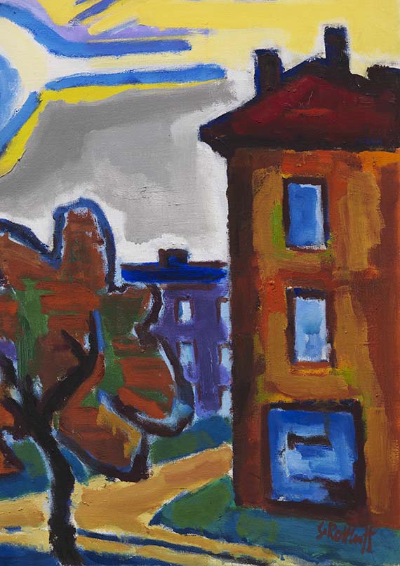 Karl Schmidt-Rottluff - Sonne über Häusern - Autre image