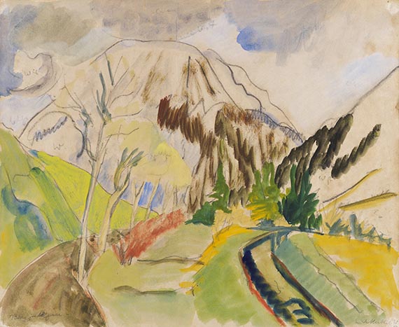 Erich Heckel - Berg im Allgäu