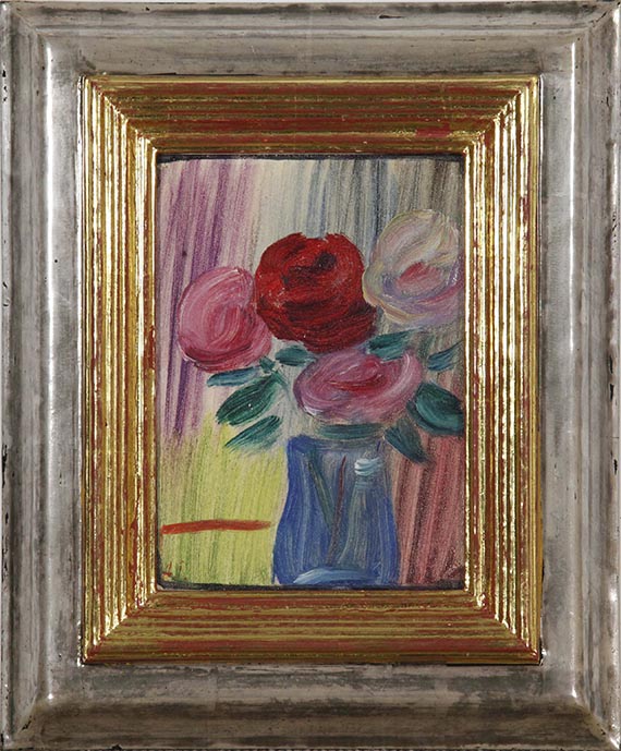 Alexej von Jawlensky - Stillleben: Blumen in blauer Vase - Image du cadre