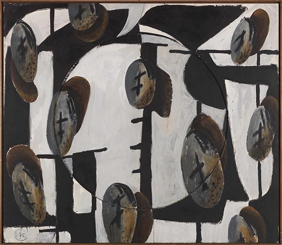 Markus Lüpertz - Komposition (Böse) - Image du cadre