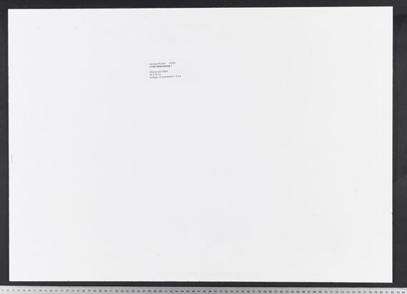 Gerhard Richter - FAZ-Übermalung - Verso