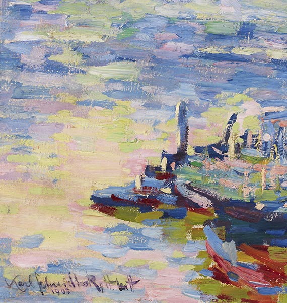 Karl Schmidt-Rottluff - Morgen an der Elbe