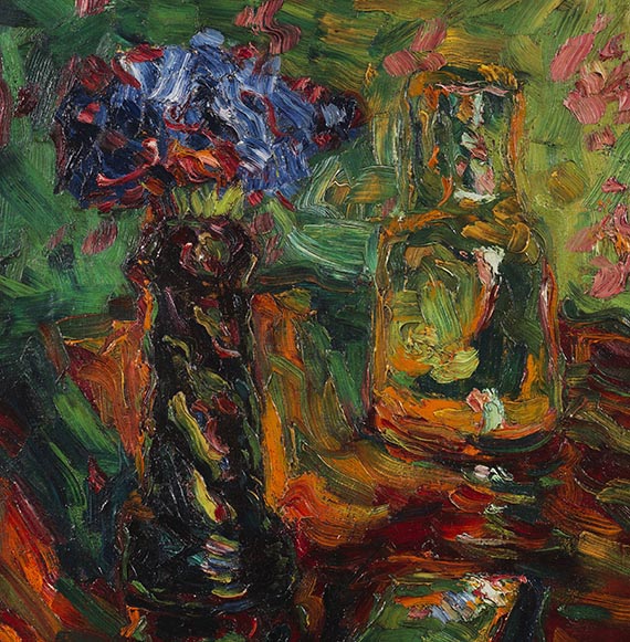 Karl Schmidt-Rottluff - Stillleben mit Rosen und Karaffe - Autre image