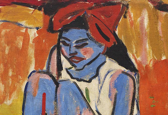 Ernst Ludwig Kirchner - Das blaue Mädchen in der Sonne - Autre image