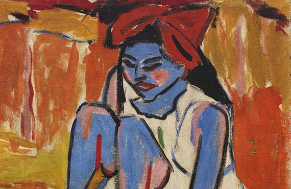 Ernst Ludwig Kirchner - Das blaue Mädchen in der Sonne - Autre image