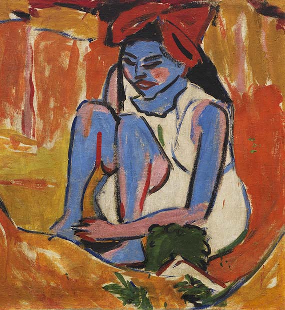 Ernst Ludwig Kirchner - Das blaue Mädchen in der Sonne - Autre image