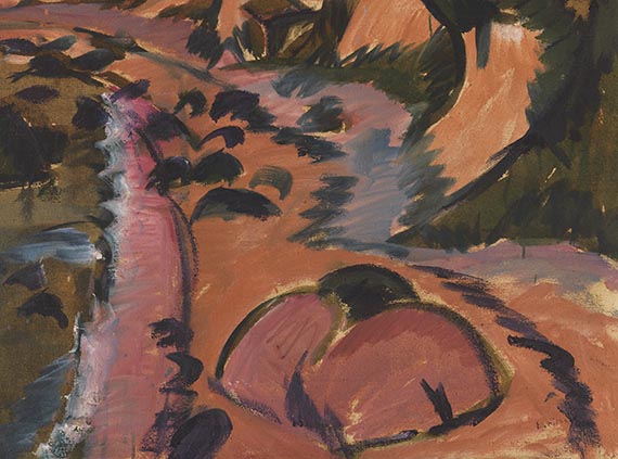 Ernst Ludwig Kirchner - Fehmarnküste mit Leuchtturm