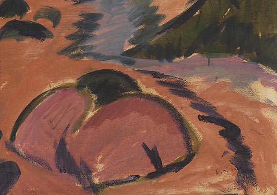 Ernst Ludwig Kirchner - Fehmarnküste mit Leuchtturm