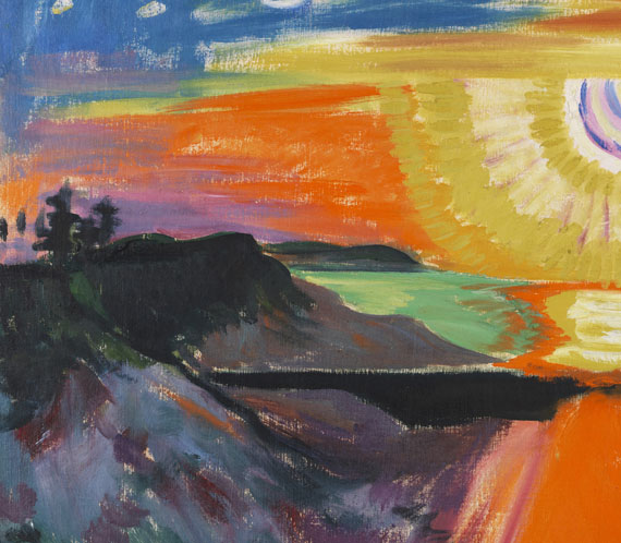 Hermann Max Pechstein - Sonnenuntergang an der See - Autre image