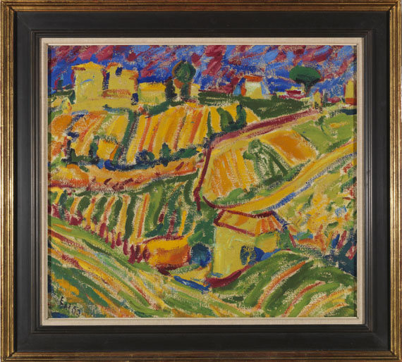 Erich Heckel - Landschaft bei Rom - Image du cadre