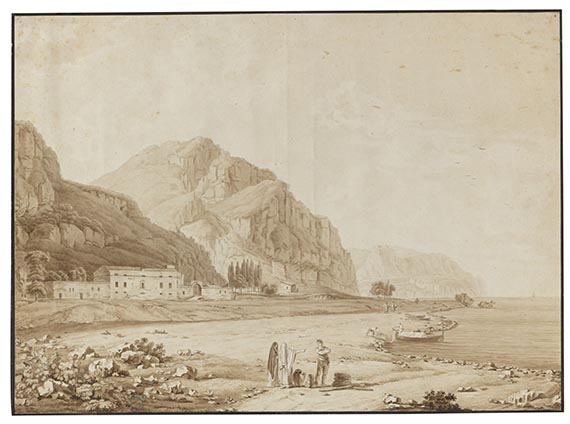 Christoph Heinrich Kniep - Sizilianische Küste bei Taormina