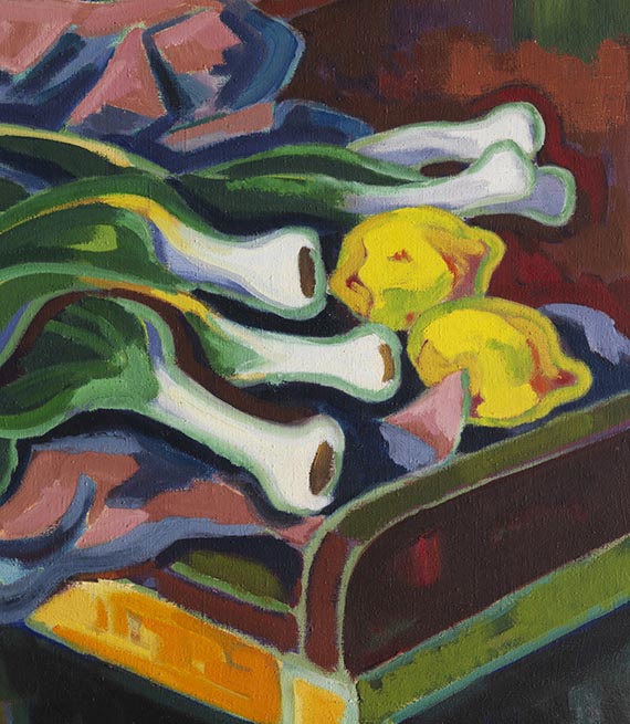 Karl Schmidt-Rottluff - Stillleben mit Porree - Autre image