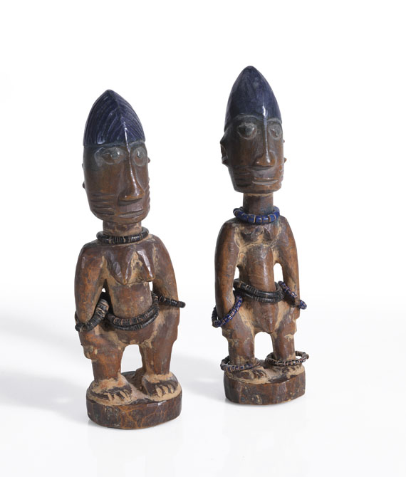   - Zwillingsfigurenpaar (ere ibeji). Yoruba, Nigeria - Autre image