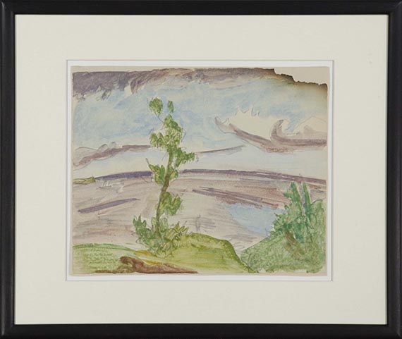 Erich Heckel - Blick über die Förde - Image du cadre