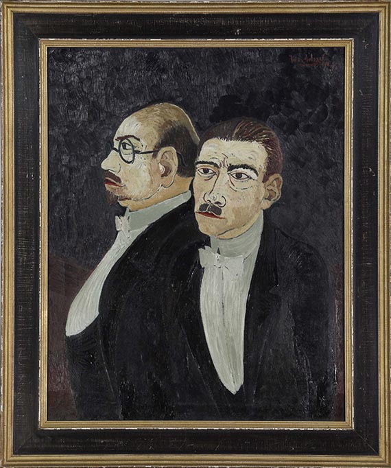 Josef Scharl - Zwei Herren im Frack - Image du cadre