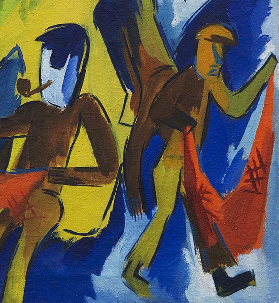 Karl Schmidt-Rottluff - Fischer mit Netzen - Autre image