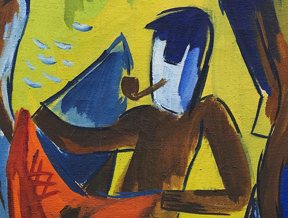 Karl Schmidt-Rottluff - Fischer mit Netzen - Autre image