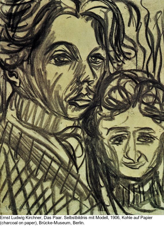 Ernst Ludwig Kirchner - Selbstbildnis, zeichnend - Autre image