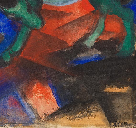 Franz Marc - Grünes Pferd