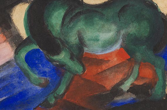 Franz Marc - Grünes Pferd - Autre image