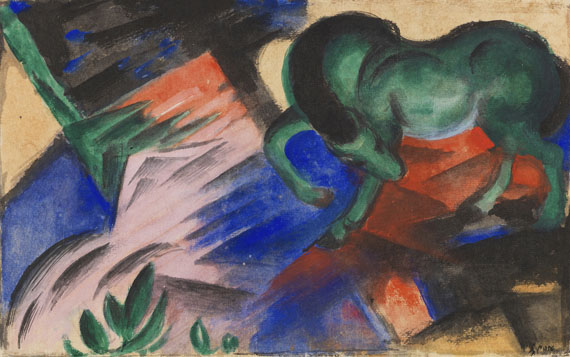 Franz Marc - Grünes Pferd - Autre image