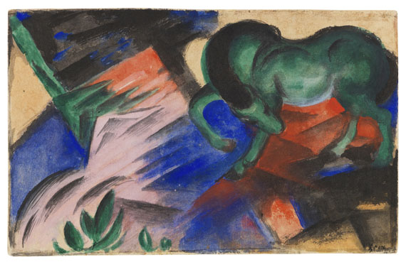 Franz Marc - Grünes Pferd - Autre image