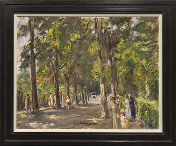 Max Liebermann - Große Seestraße in Wannsee - Image du cadre