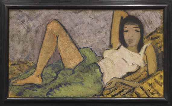 Otto Mueller - Mädchen auf dem Kanapee - Image du cadre