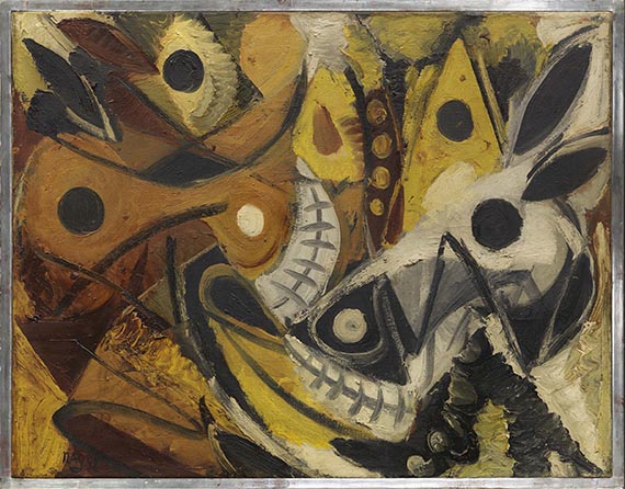 Ernst Wilhelm Nay - Pferdeköpfe - Image du cadre