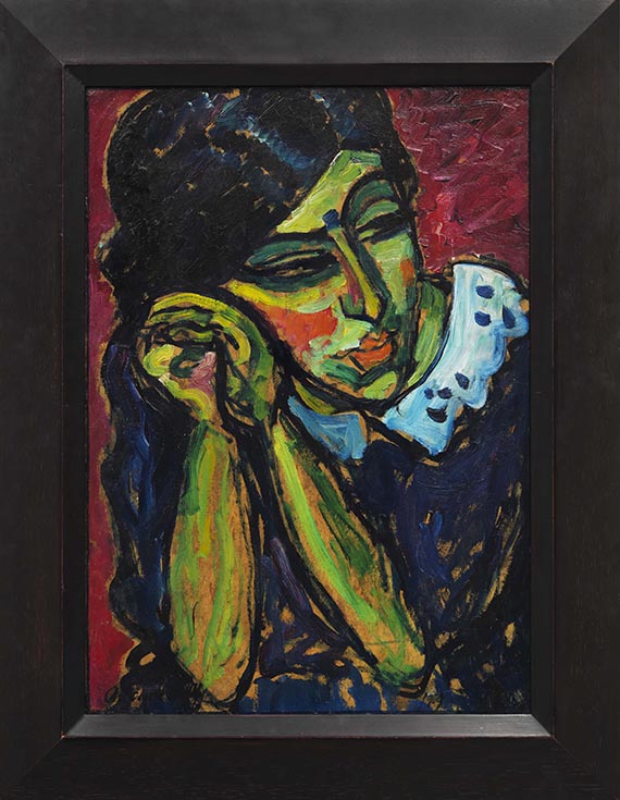 Alexej von Jawlensky - Mädchen mit Zopf - Image du cadre