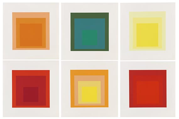 Albers - 6 Bll.: Homage to the Square