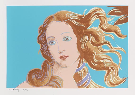 Warhol - Details of Renaissance Paintings (Sandro Botticelli, Birth of Venus, 1482)