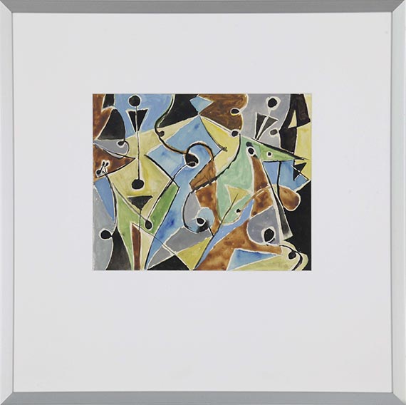 Ernst Wilhelm Nay - Girlandenbild - Image du cadre