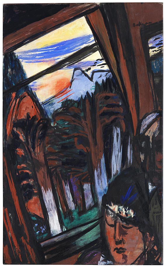 Max Beckmann - Drahtseilbahn in Baden-Baden (Bergbahn in Colorado)