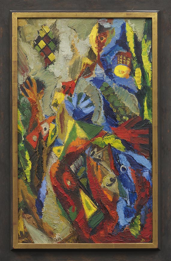 Ernst Wilhelm Nay - Himmlische Botschaft - Image du cadre