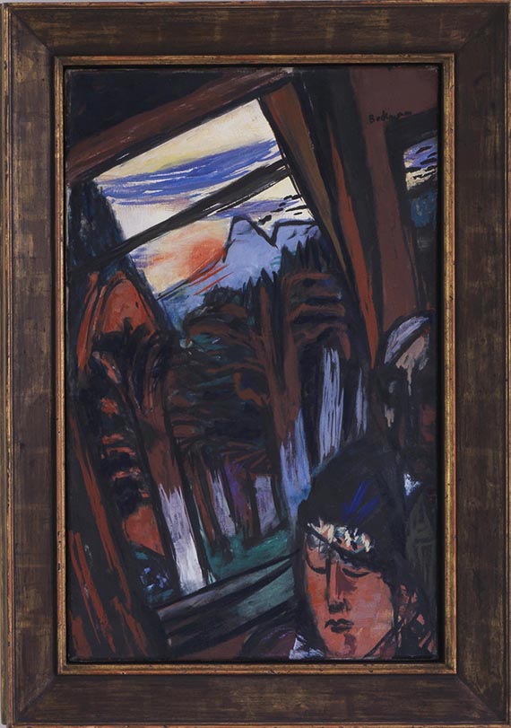 Max Beckmann - Drahtseilbahn in Baden-Baden (Bergbahn in Colorado) - Image du cadre