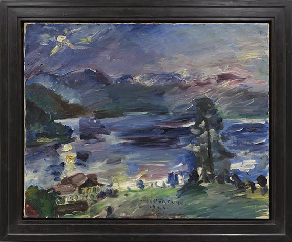 Lovis Corinth - Walchensee, aufgehender Mond - Image du cadre