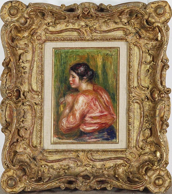 Pierre-Auguste Renoir - Jeune femme brune assise - Image du cadre