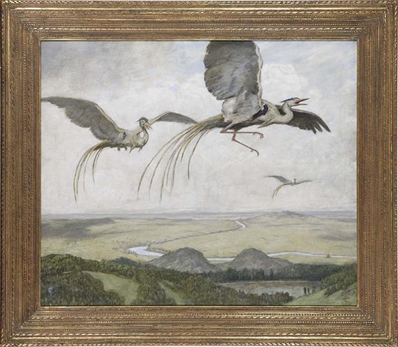 Hans Thoma - Wundervögel - Image du cadre