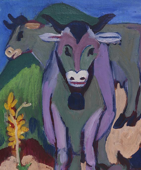 Ernst Ludwig Kirchner - Kühe im Herbst - Autre image