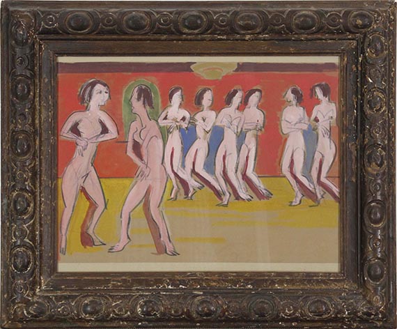 Ernst Ludwig Kirchner - Tanzschule Wigman - Image du cadre