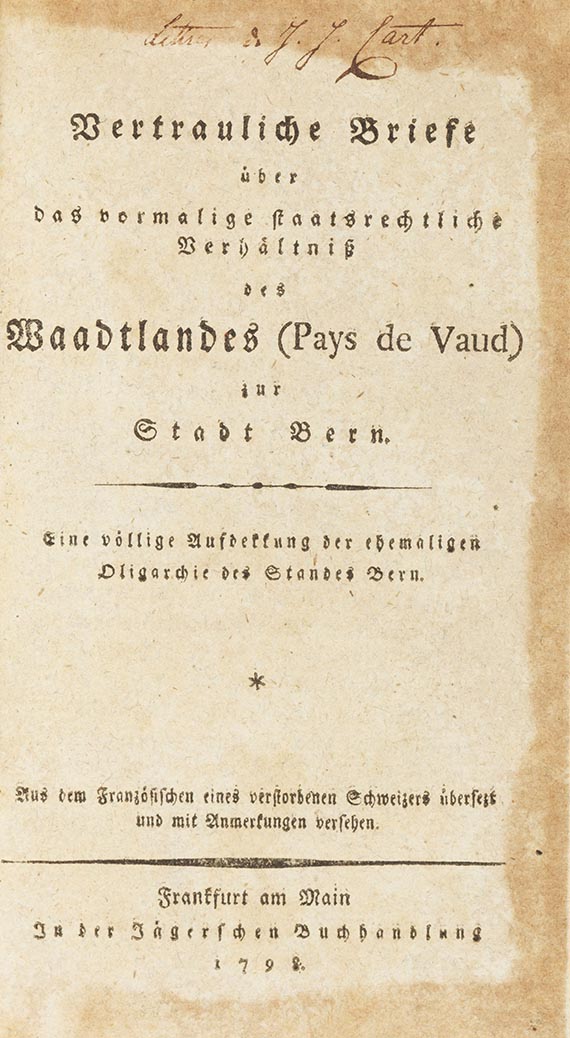 Georg Wilhelm Friedrich Hegel - Vertrauliche Briefe - Autre image