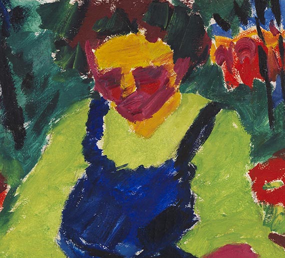 Karl Schmidt-Rottluff - Sitzende im Grünen - Autre image