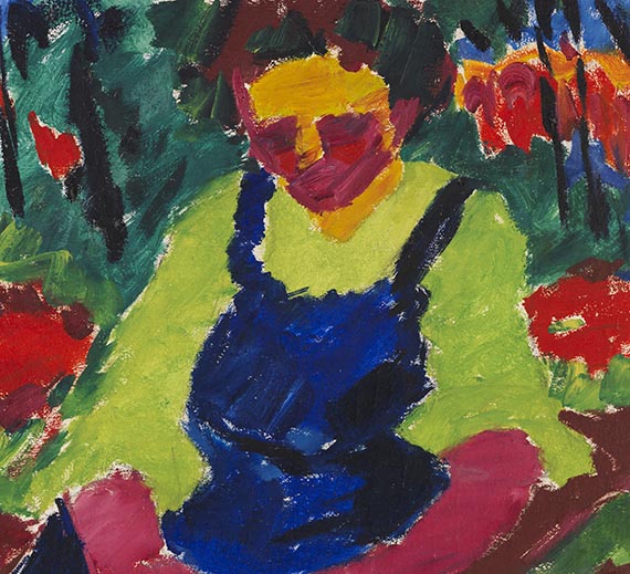 Karl Schmidt-Rottluff - Sitzende im Grünen - Autre image