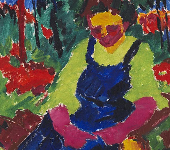 Karl Schmidt-Rottluff - Sitzende im Grünen - Autre image