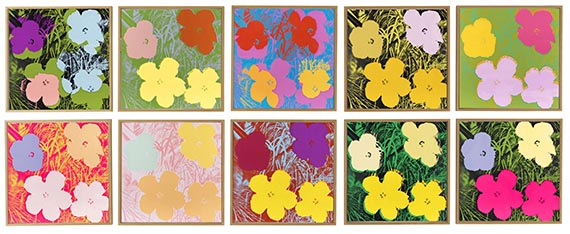 Andy Warhol - Flowers (10 Blatt) - Autre image