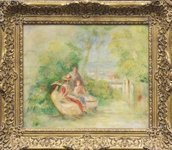 Pierre-Auguste Renoir - Jeunes femmes dans un jardin - Image du cadre